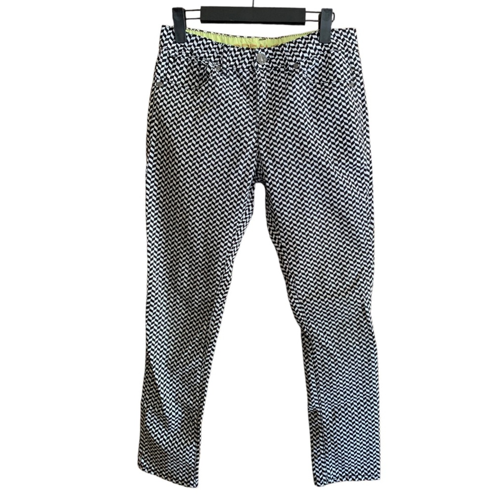 Dreampop cynthia r black and white chevron stretchy pants